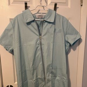 Brand new Red Sky Shop light blue romper, size XL